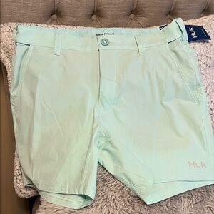 Huk Mint Green Casual Shorts NWT
